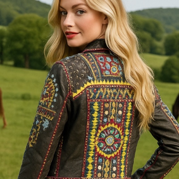Double D Ranch heavily embellished embroidered Abenaki Jacket. Limited edition. - Picture 6 of 12
